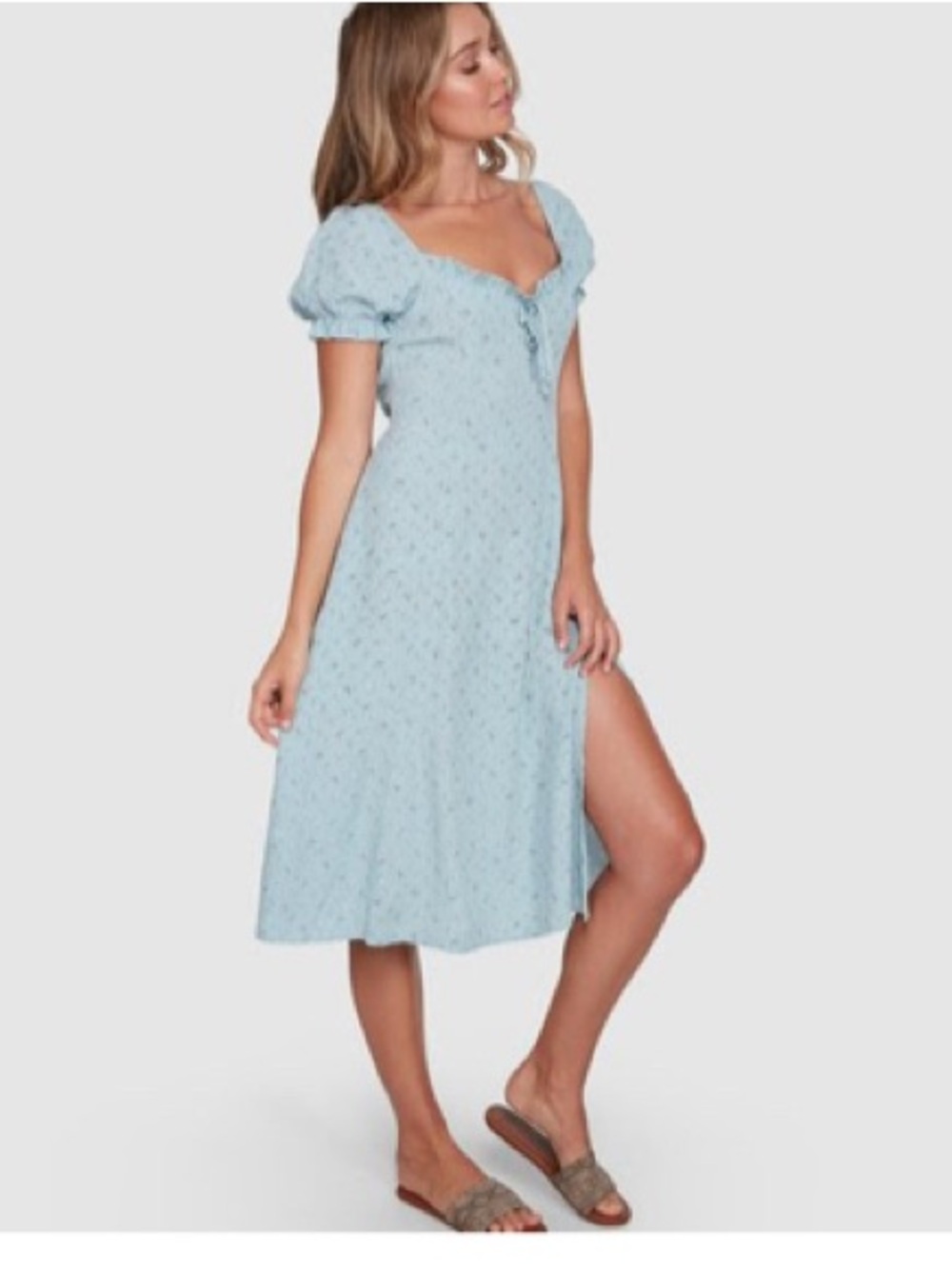 Billabong Seamist Midi Dress in blue